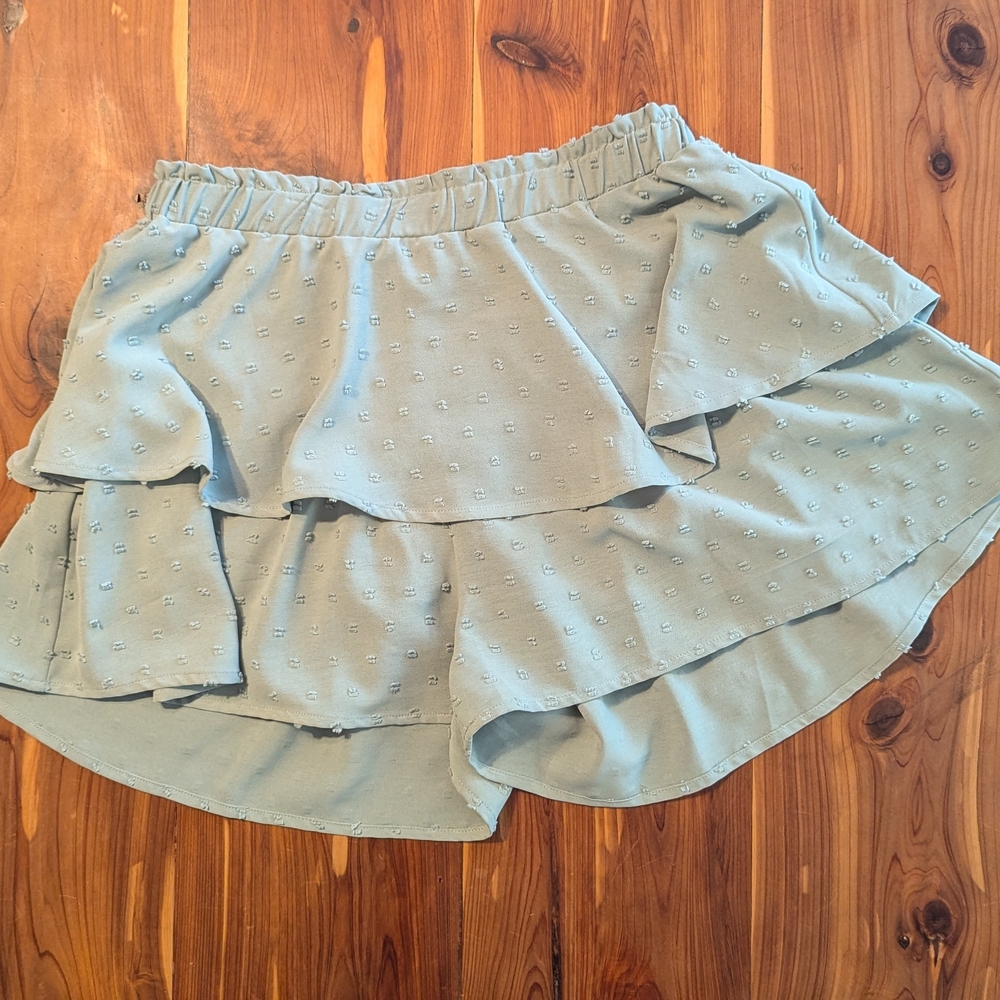 Altar'd State Light Green Tiered Skort